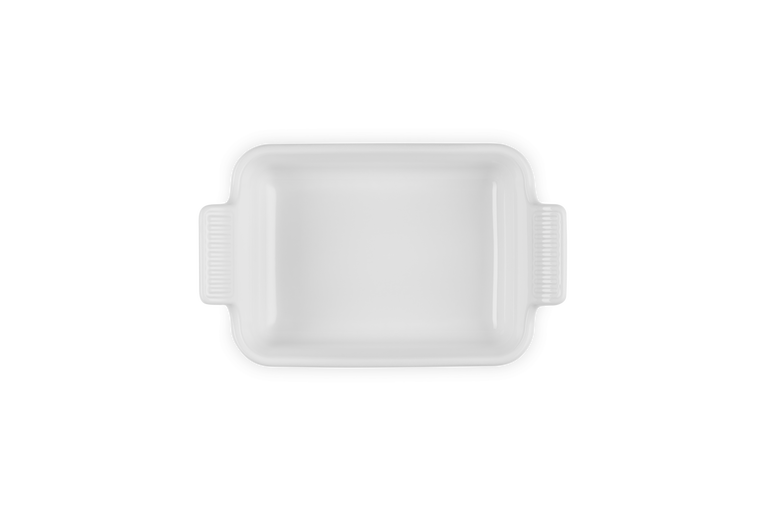 Stoneware Rectangular Dish 32CM - White