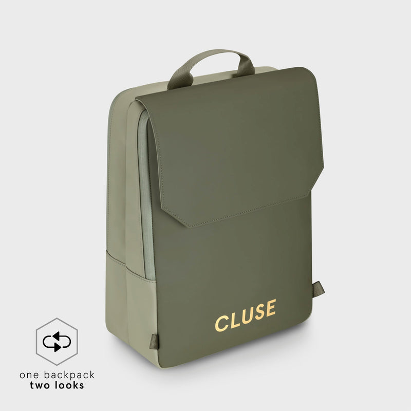 Le Réversible Backpack Light Green & Olive