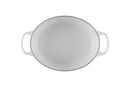 Signature Cast Iron Oval Casserole - White