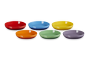 Set of 6 Coupe Pasta Bowls - Rainbow