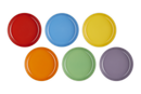 Set of 6 Coupe Pasta Bowls - Rainbow