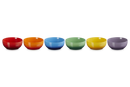 Set of 6 Coupe Cereal Bowls - Rainbow