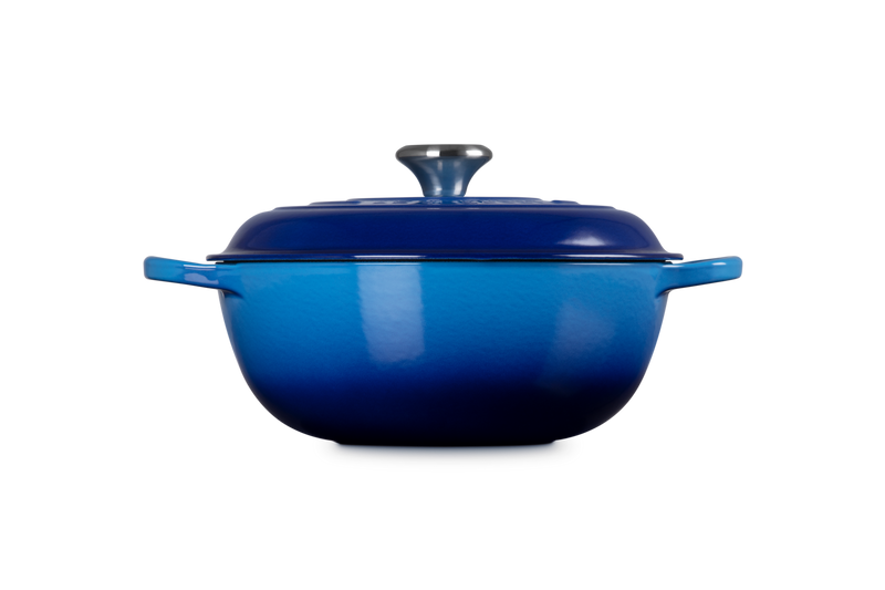 Cast Iron Round Stew Pot 26CM - Azure