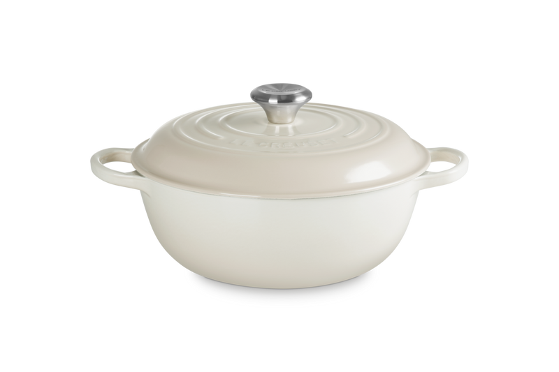 Cast Iron Round Stew Pot 26CM - Meringue