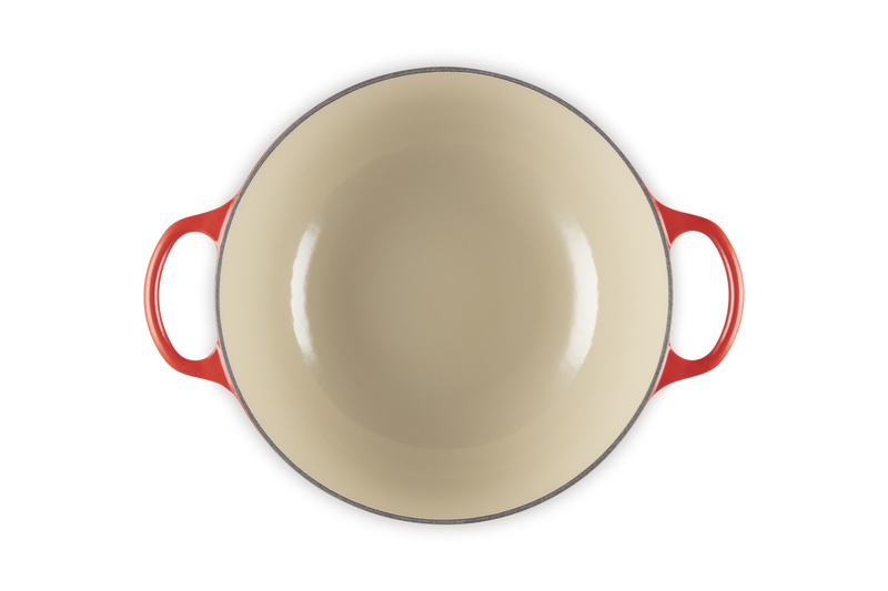 Cast Iron Round Stew Pot 26CM - Cerise