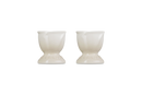 Jardin Set of 2 Egg Cups - Meringue
