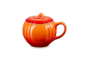 Stoneware Pumpkin Mug with Lid - Volcanic