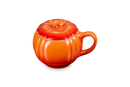 Stoneware Pumpkin Mug with Lid - Volcanic