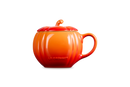 Stoneware Pumpkin Mug with Lid - Volcanic
