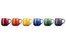 Set of 6 Coupe Mugs 320ml - Rainbow