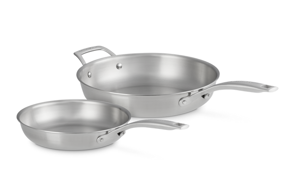 Essential 3-ply Stainless Steel Frying Pan Set of 2
