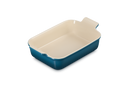 Stoneware Rectangular Dish 26cm - Deep Teal