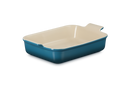 Stoneware Rectangular Dish 32CM - Deep Teal