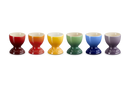 Set of 6 Egg Cups - Rainbow