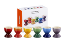 Set of 6 Egg Cups - Rainbow