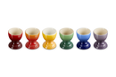 Set of 6 Egg Cups - Rainbow