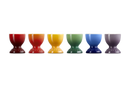 Set of 6 Egg Cups - Rainbow