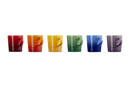 Set of 6 Espresso Mugs 100ml - Rainbow