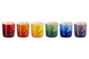 Set of 6 Cappucino Mugs 200ml - Rainbow