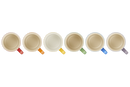 Set of 6 Cappucino Mugs 200ml - Rainbow