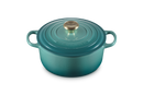 Signature Cast Iron Round Casserole 24CM - Bleu Riviera