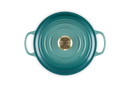 Signature Cast Iron Round Casserole 24CM - Bleu Riviera