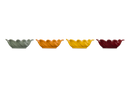 Stoneware Set of 4 Mini Leaf Dishes