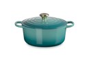 Signature Cast Iron Round Casserole 26cm - Bleu Riviera