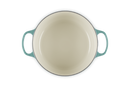 Signature Cast Iron Round Casserole 26cm - Bleu Riviera