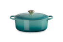 Signature Cast Iron Oval Casserole 29CM - Bleu Riviera