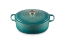 Signature Cast Iron Oval Casserole 29CM - Bleu Riviera