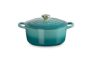 Signature Cast Iron Round Casserole 22CM - Bleu Riviera