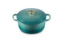 Signature Cast Iron Round Casserole 22CM - Bleu Riviera