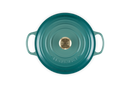 Signature Cast Iron Round Casserole 22CM - Bleu Riviera