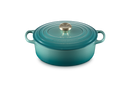 Signature Cast Iron Oval Casserole 27cm - Bleu Riviera