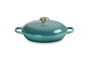 Signature Cast Iron Shallow Casserole 26cm - Bleu Riviera