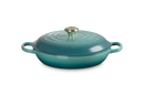 Signature Cast Iron Shallow Casserole 30CM - Bleu Riviera