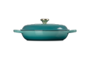 Signature Cast Iron Shallow Casserole 30CM - Bleu Riviera