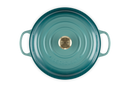 Signature Cast Iron Shallow Casserole 30CM - Bleu Riviera