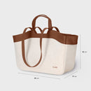 Tote Bag - Beige & Brown