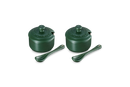 Serenity Set of 2 Condiment Pots with Spoon - Forêt