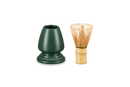 Matcha Whisk & Stoneware Stand - Forêt
