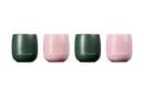 Serenity Stoneware Set of 4 Tumblers - Sugar Pink/Forêt