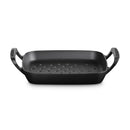 Cast Iron Outdoor Collection Square Grilling Basket 30cm Matte Black