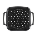 Cast Iron Outdoor Collection Square Grilling Basket 30cm Matte Black