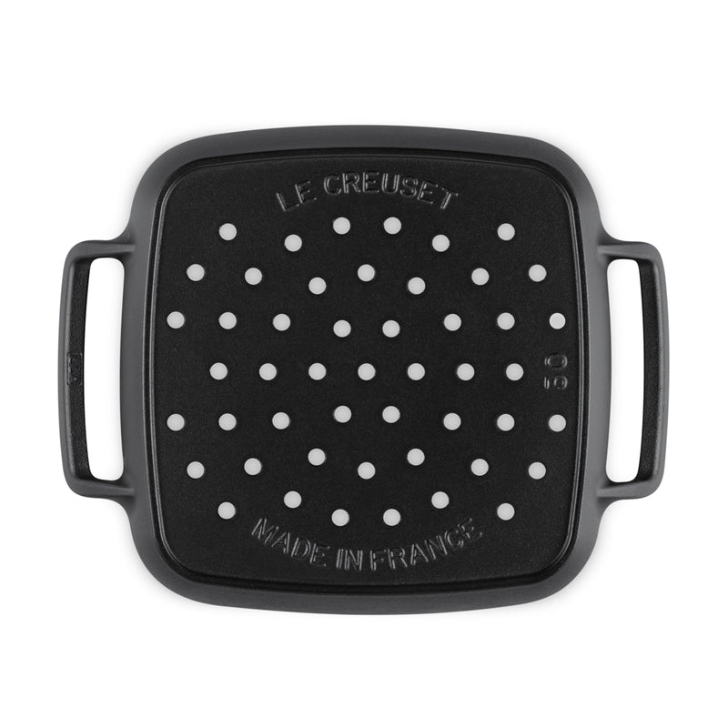 Cast Iron Outdoor Collection Square Grilling Basket 30cm Matte Black