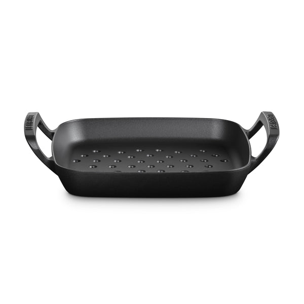 Cast Iron Outdoor Collection Square Grilling Basket 30cm Matte Black