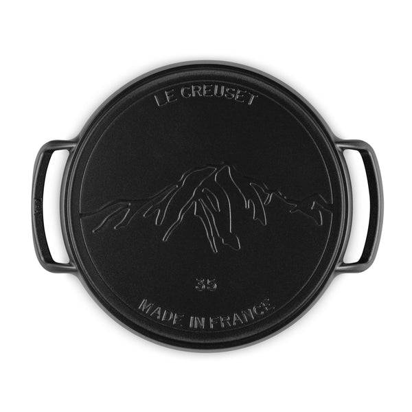 Cast Iron Outdoor Collection Round Pizza Pan 35cm Matte Black