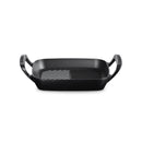 Cast Iron Outdoor Collection Square Grill 26cm Matte Black 