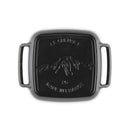 Cast Iron Outdoor Collection Square Grill 26cm Matte Black 